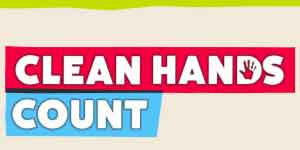 Logo from the Clean Hands Count resource