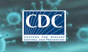 Coronavirus graphic featuring the CDC logo