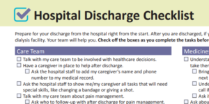 Hospital Discharge Checklist